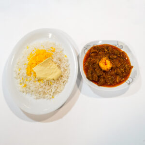 چلو خورشت پیچاق قیمه